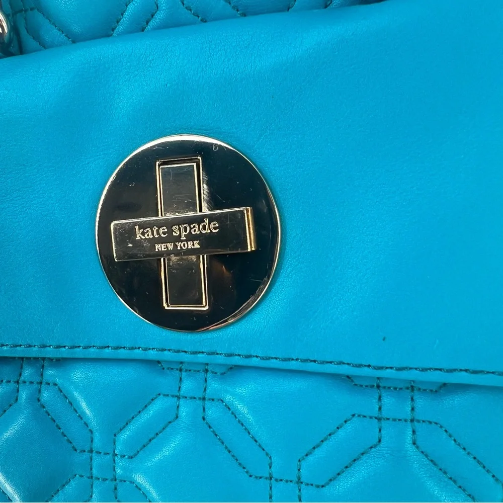 Kate Spade New York Astor Court Lila Quilted Shoulder Bag Deep Turquoise